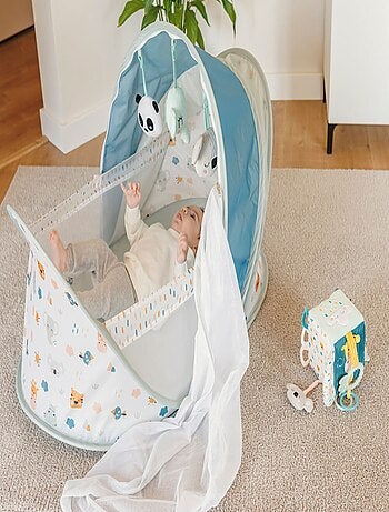 EUREKAKIDS - Lit pliant bébé avec moustiquaire - De 0 à 6 ans