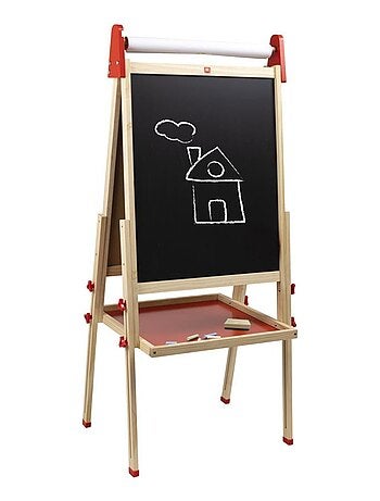 Eurekakids - tableau 3 en 1 en bois pour enfant - de 3 à 12 ans