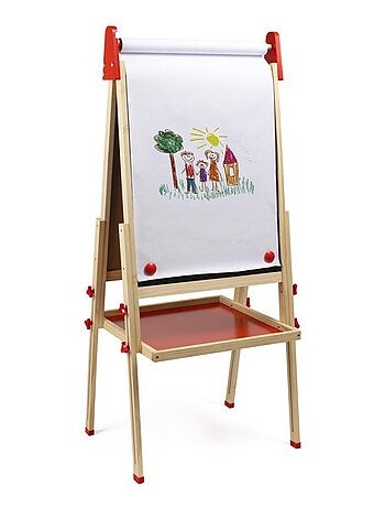 Eurekakids - tableau 3 en 1 en bois pour enfant - de 3 à 12 ans