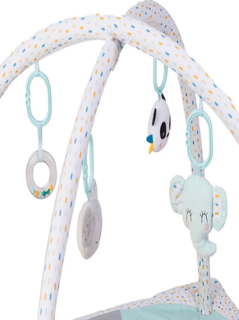 EUREKAKIDS - Tapis de jeux pour bébé avec peluches sensorielles - De 0 à 3 ans Multicolore - Kiabi