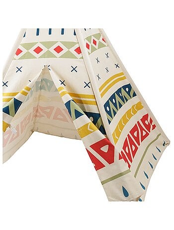 EUREKAKIDS - Tente tipi enfant en bois - De 3 à 12 ans