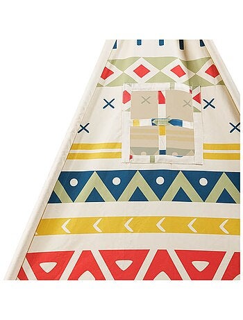 EUREKAKIDS - Tente tipi enfant en bois - De 3 à 12 ans
