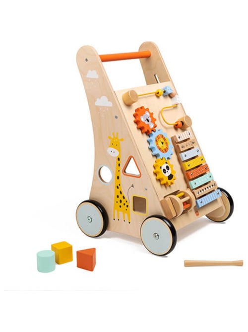 EUREKAKIDS - Trotteur en bois 6 activités Jungle - De 1 à 2 ans - Kiabi