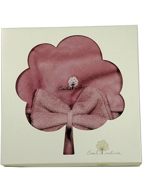 Eveil et Nature Cape de bain et gant Coton bio - Kiabi