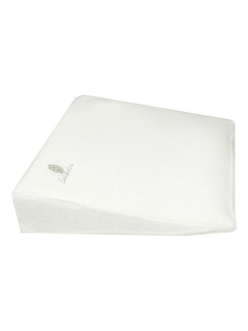 Eveil Et Nature Coussin Incliné Velours Coton Bio Blanc - Kiabi