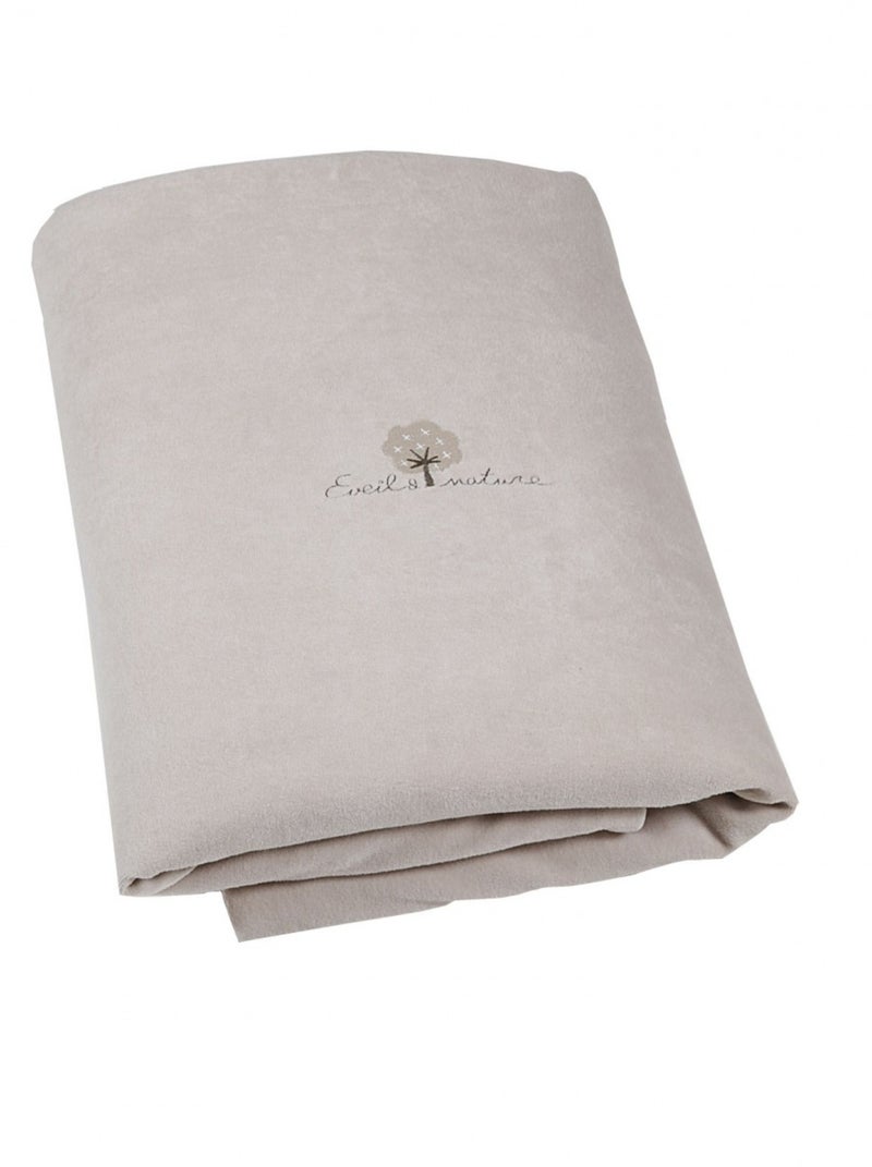 Eveil Et Nature Edredon Velours Coton Bio Beige - Kiabi
