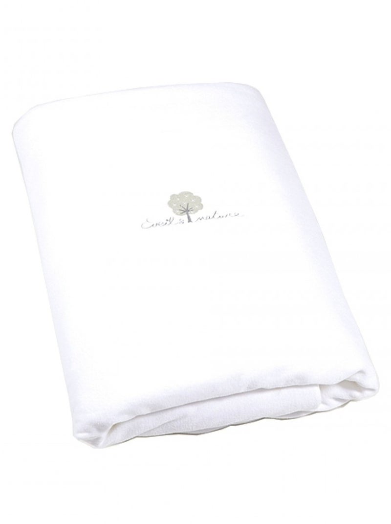 Eveil Et Nature Edredon Velours Coton Bio Blanc - Kiabi