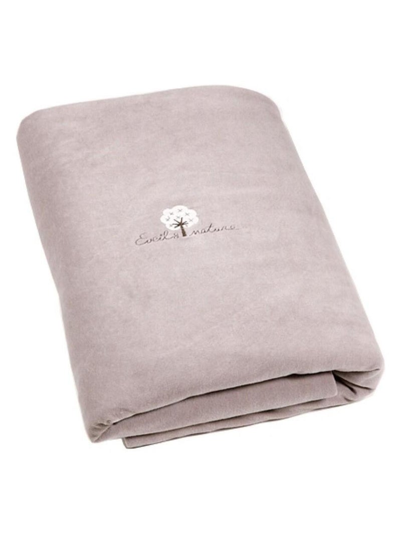 Eveil Et Nature Edredon Velours Coton Bio Marron - Kiabi