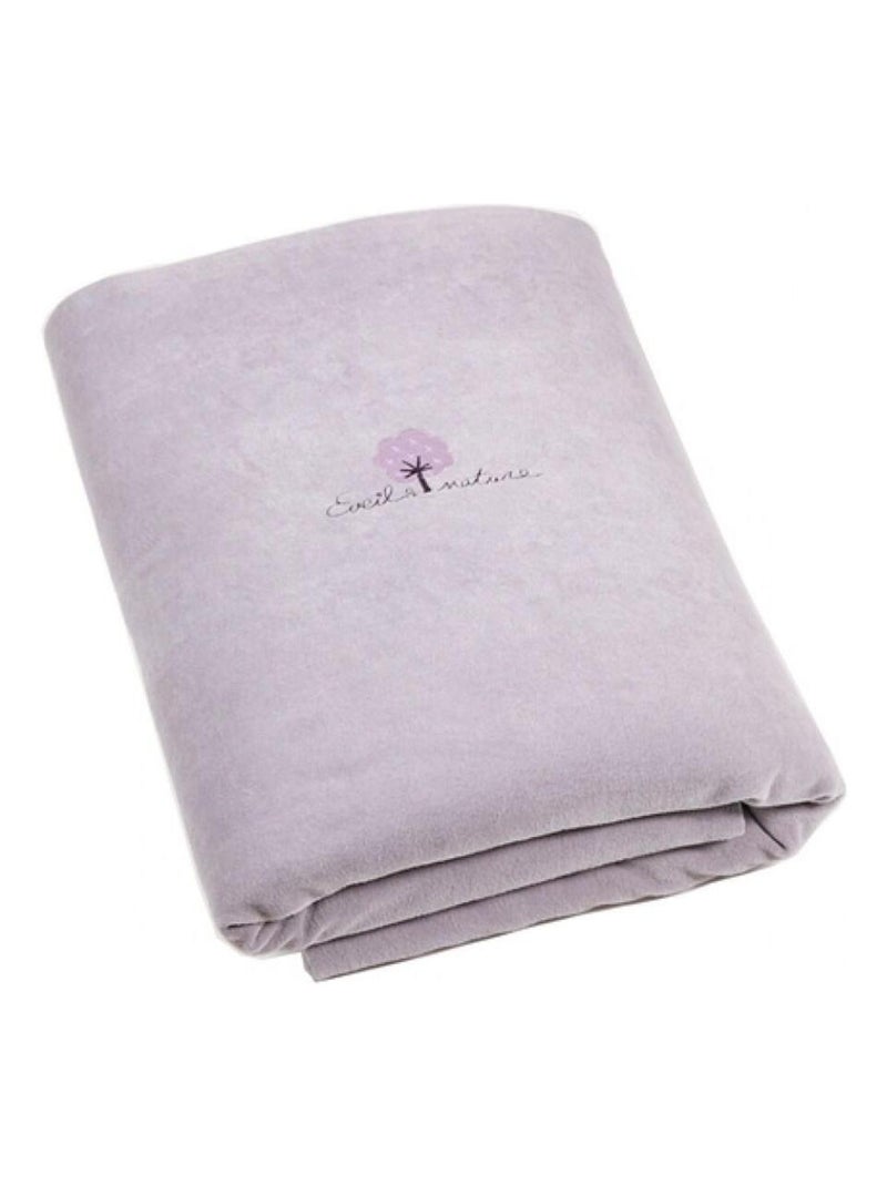Eveil Et Nature Edredon Velours Coton Bio Mauve - Kiabi