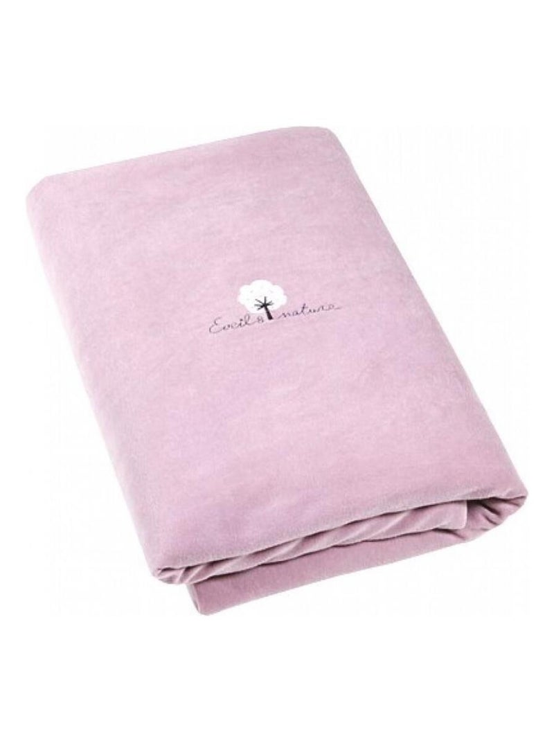 Eveil Et Nature Edredon Velours Coton Bio Rose - Kiabi