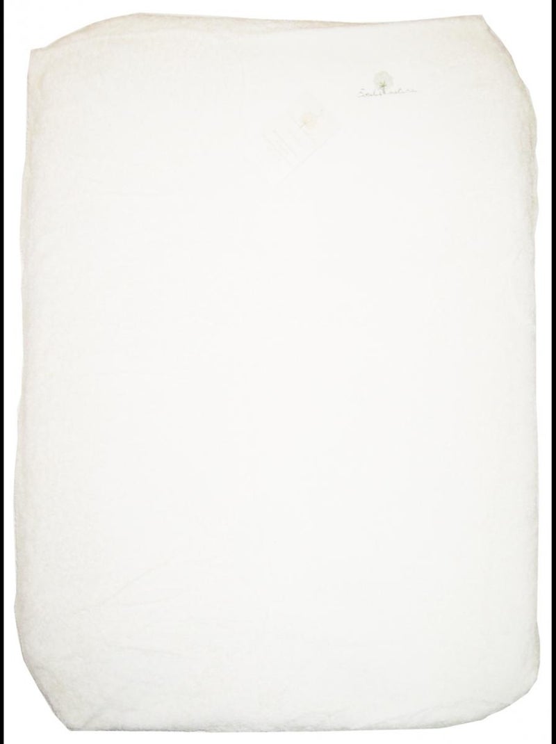 Eveil Et Nature Housse Matelas À Langer, Élastique Coton Bio Ecru - Kiabi