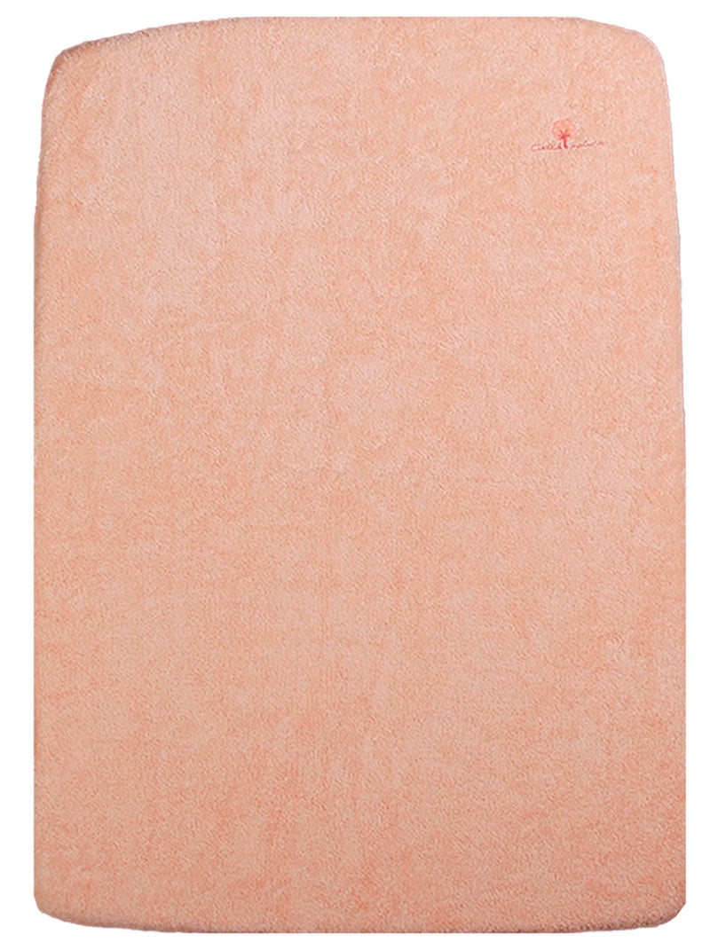 Eveil Et Nature Housse Matelas À Langer, Élastique Coton Bio Saumon - Kiabi