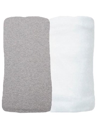 Eveil Et Nature Lot De 2 Draps Housse Jersey Coton Bio