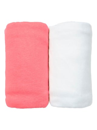 Eveil Et Nature Lot De 2 Draps Housse Jersey Coton Bio