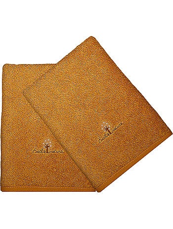 Eveil et Nature Lot de 2 Serviettes éponge 50x90 cm Coton bio