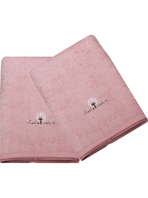 Eveil et Nature Lot de 2 Serviettes éponge 50x90 cm Coton bio - Kiabi Eveil et Nature Lot de 2 Serviettes éponge 50x90 cm Coton bio - Kiabi
