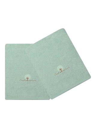 Eveil Et Nature Lot De 2 Serviettes Éponge Coton Bio