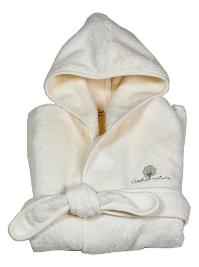 Eveil Et Nature Peignoir Coton Bio Ecru - Kiabi