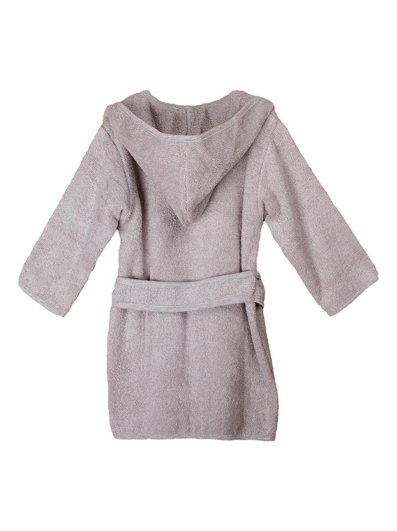 Eveil Et Nature Peignoir Coton Bio Gris - Kiabi