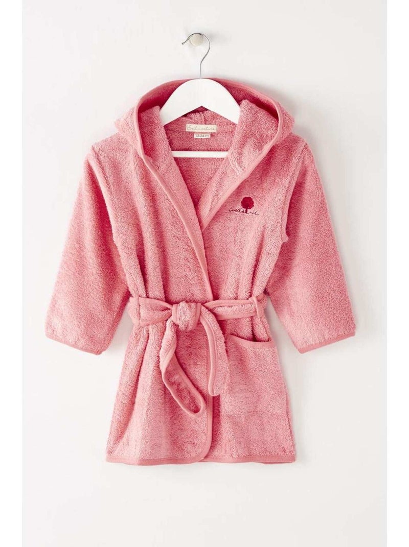 Eveil Et Nature Peignoir Coton Bio Rouge - Kiabi