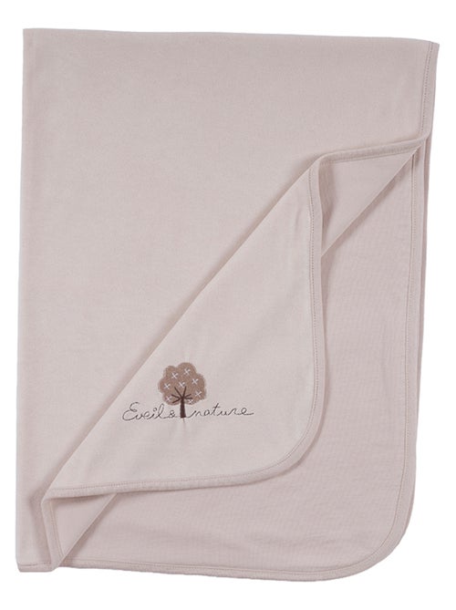 Eveil et Nature Plaid velours 75x100 cm Coton bio - Kiabi