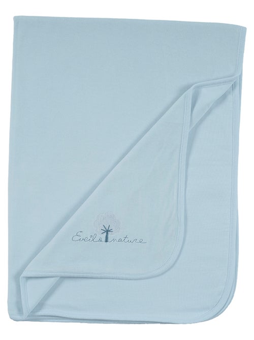 Eveil et Nature Plaid velours 75x100 cm Coton bio - Kiabi