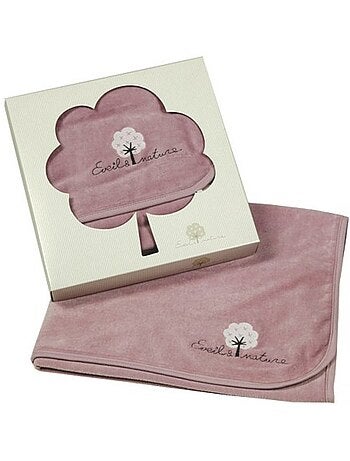 Eveil et Nature Plaid velours 75x100 cm Coton bio