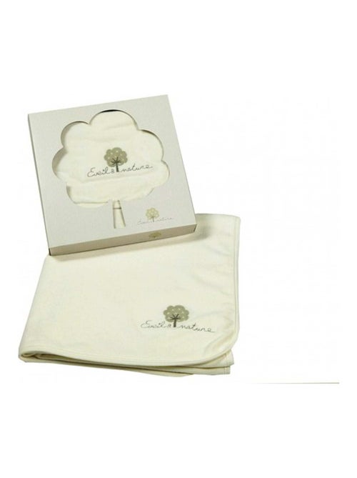Eveil et Nature Plaid velours 75x100 cm Coton bio - Kiabi