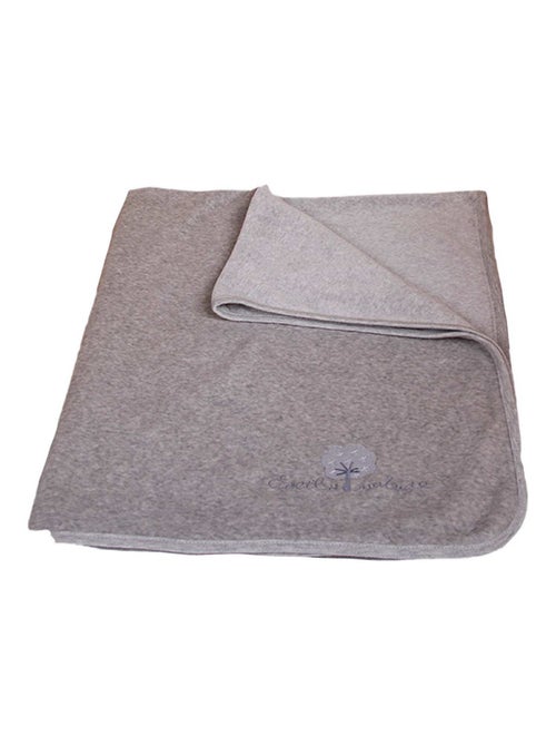 Eveil et Nature Plaid velours 75x100 cm Coton bio - Kiabi