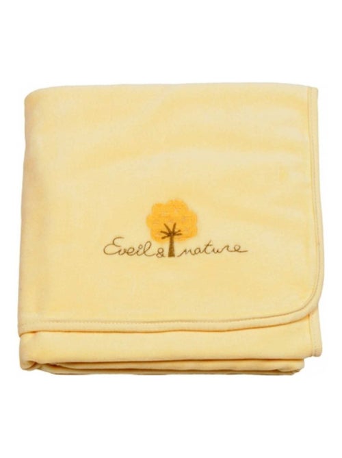 Eveil et Nature Plaid velours 75x100 cm Coton bio - Kiabi