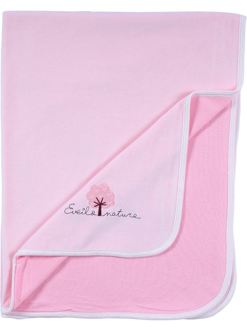Eveil et Nature Plaid velours 75x100 cm Coton bio - Kiabi