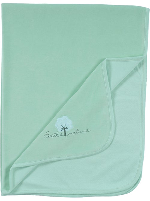 Eveil et Nature Plaid velours 75x100 cm Coton bio - Kiabi