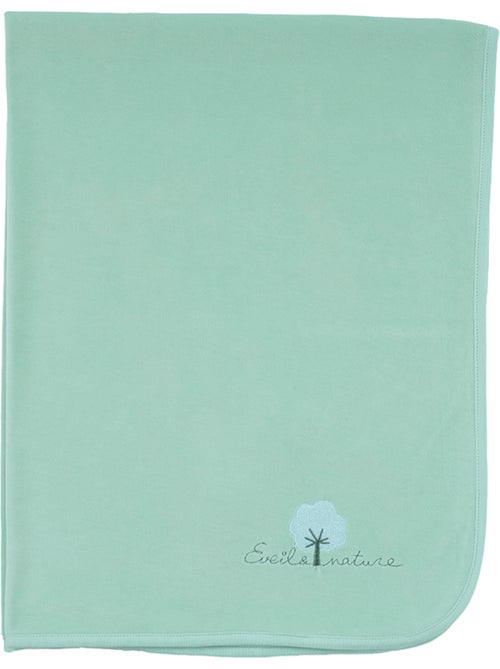Eveil et Nature Plaid velours 75x100 cm Coton bio - Kiabi