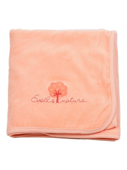 Eveil Et Nature Plaid Velours Coton Bio - Kiabi