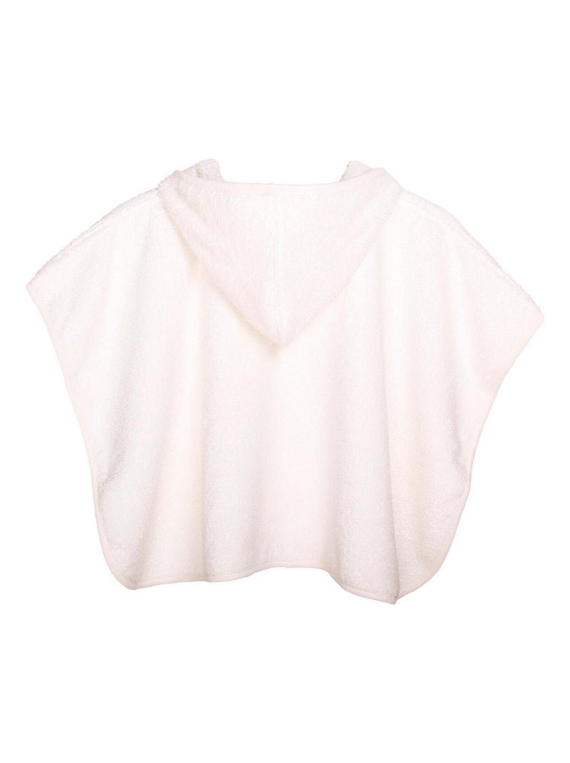 Eveil et Nature Poncho Eponge  0/2 ans Coton bio Ecru - Kiabi