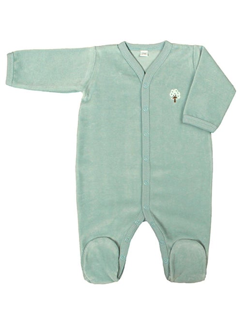 Eveil Et Nature Pyjama Velours Coton Bio - Kiabi