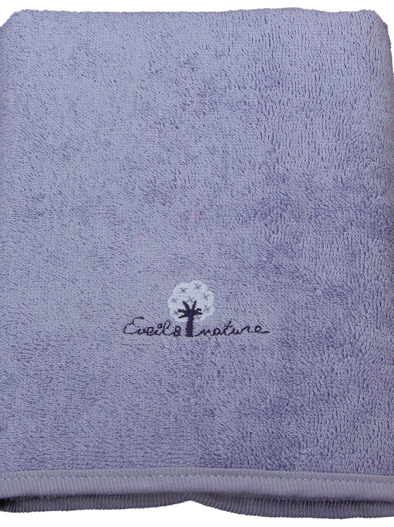 Eveil Et Nature Serviette Éponge Coton Bio Bleu foncé - Kiabi