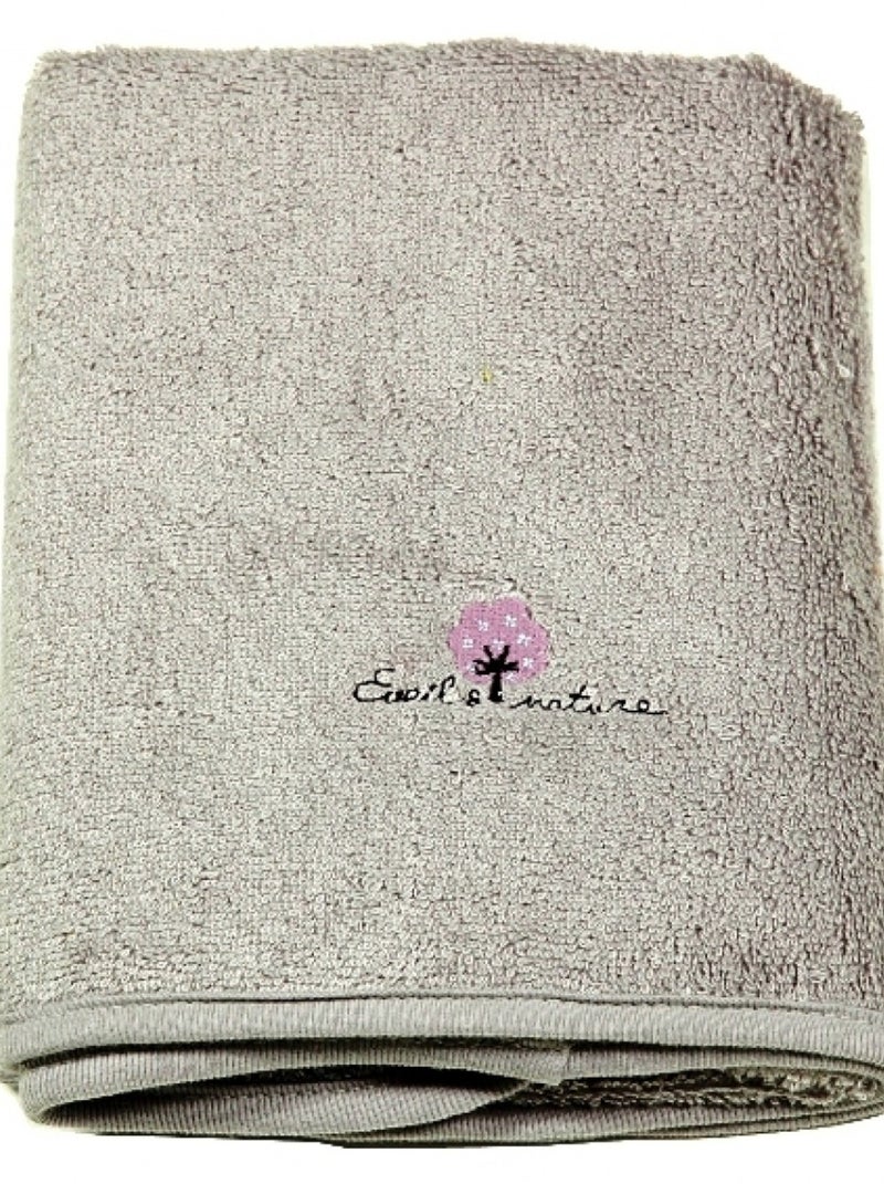 Eveil Et Nature Serviette Éponge Coton Bio Mauve - Kiabi