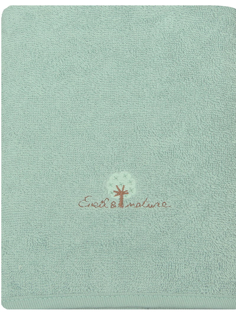 Eveil Et Nature Serviette Éponge Coton Bio Vert - Kiabi