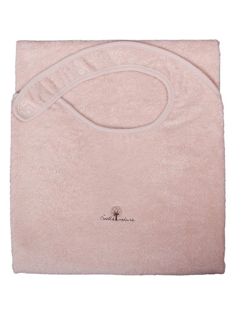 Eveil et Nature Tablier de bain éponge Coton bio Beige - Kiabi