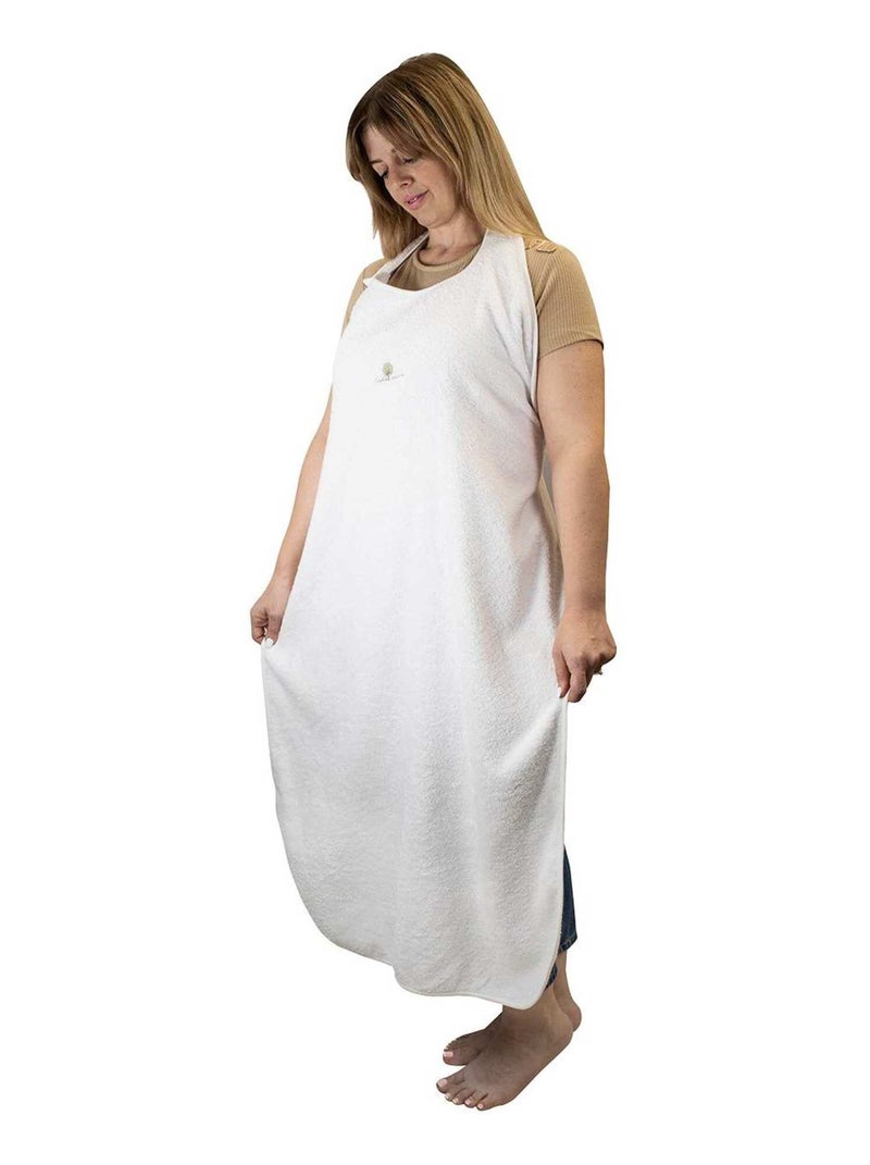 Eveil et Nature Tablier de bain éponge Coton bio Beige - Kiabi