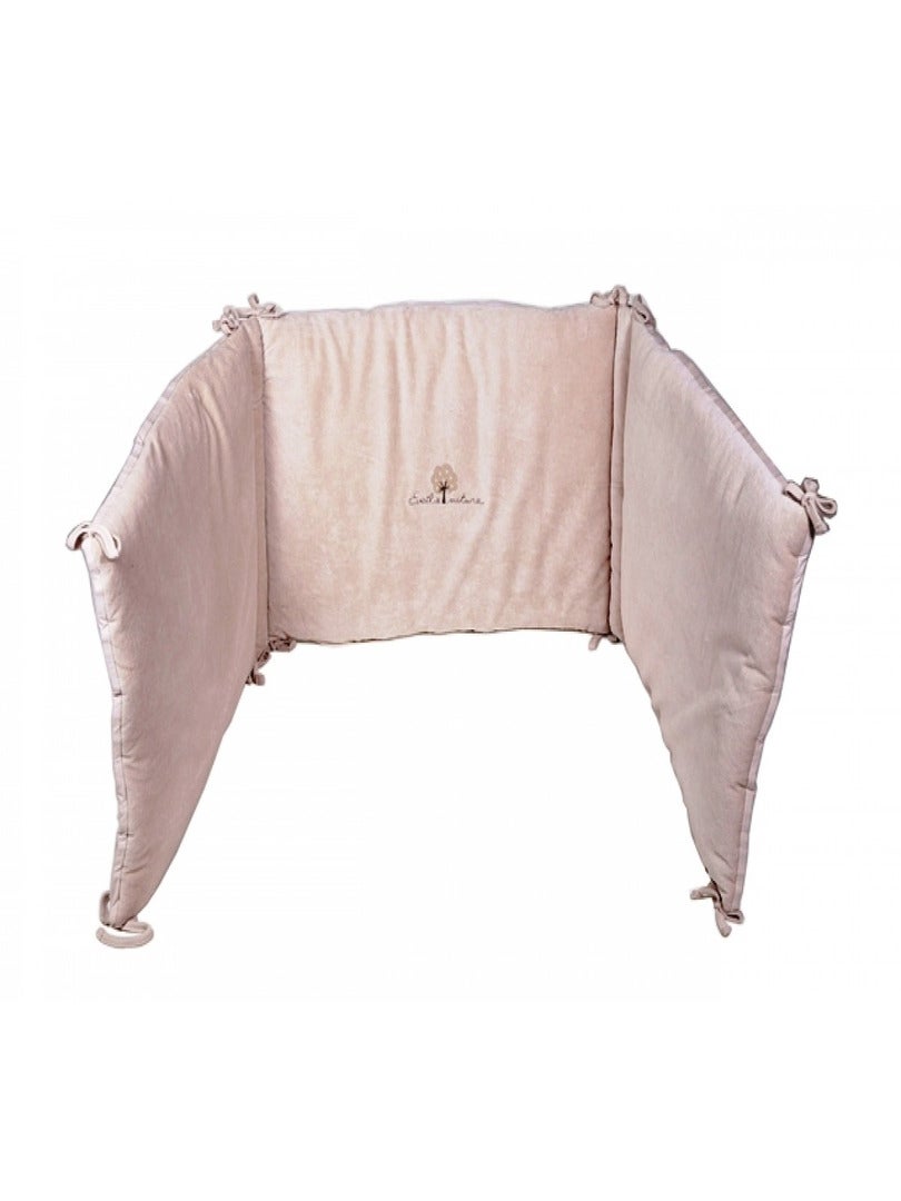 Eveil Et Nature Tour De Lit Velours Coton Bio Beige - Kiabi