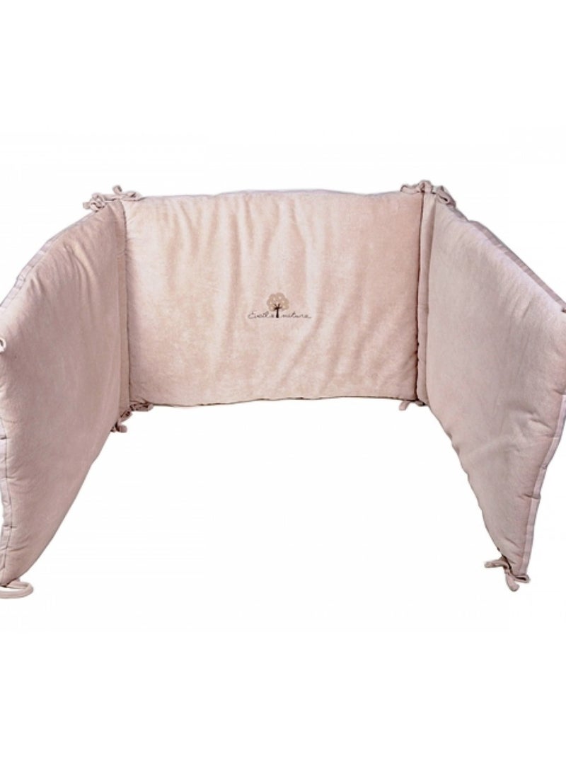 Eveil Et Nature Tour De Lit Velours Coton Bio Beige - Kiabi