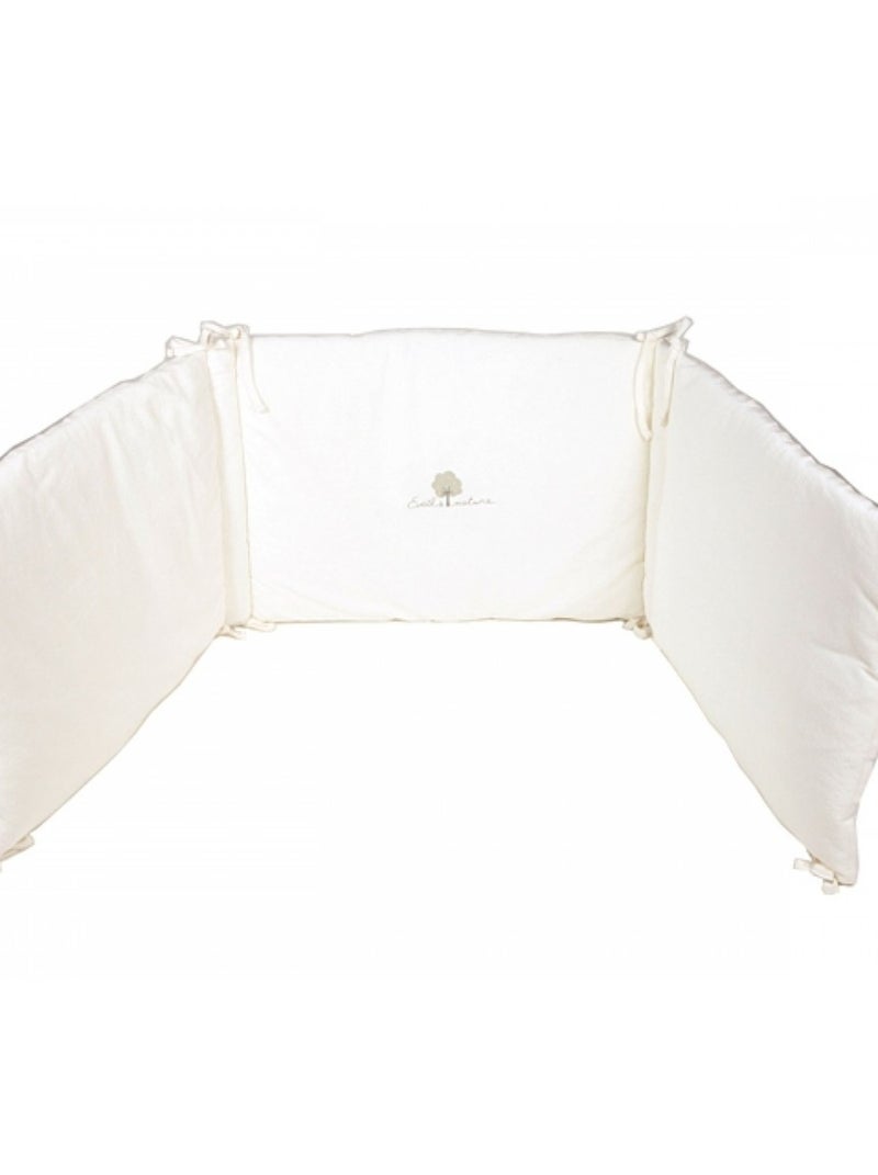 Eveil Et Nature Tour De Lit Velours Coton Bio Ecru - Kiabi