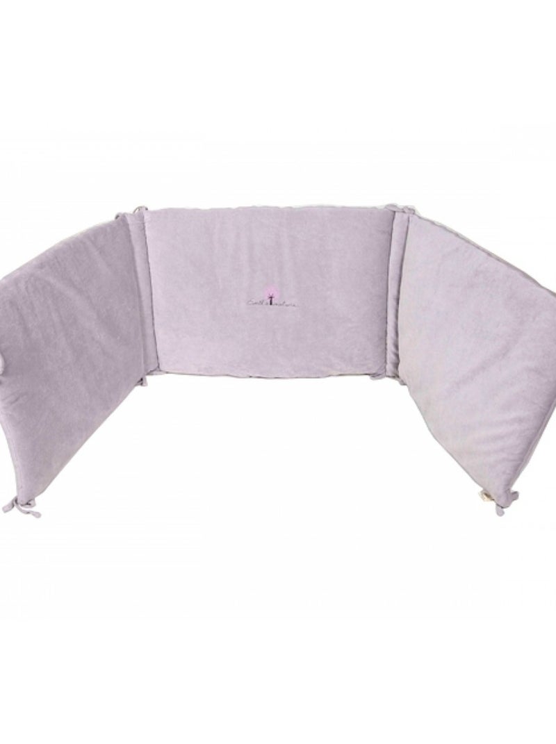 Eveil Et Nature Tour De Lit Velours Coton Bio Mauve - Kiabi