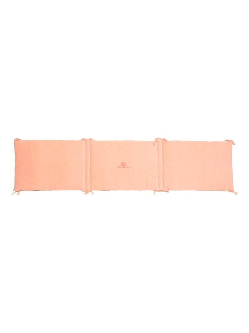 Eveil Et Nature Tour De Lit Velours Coton Bio Saumon - Kiabi