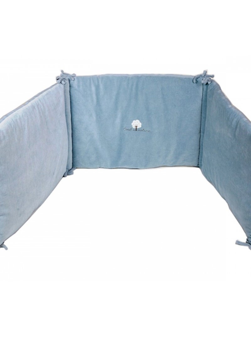 Eveil Et Nature Tour De Lit Velours Coton Bio Vert - Kiabi