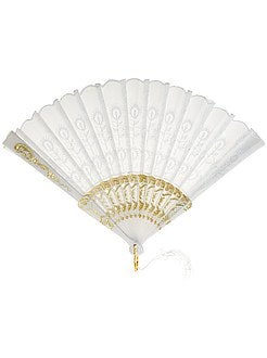 Éventail en tissu brodé - Kiabi