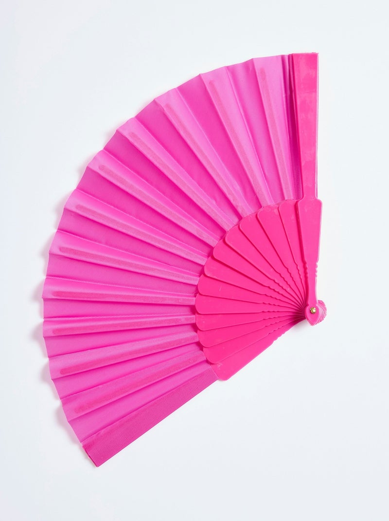 Éventail et pochette organza Rose fushia - Kiabi