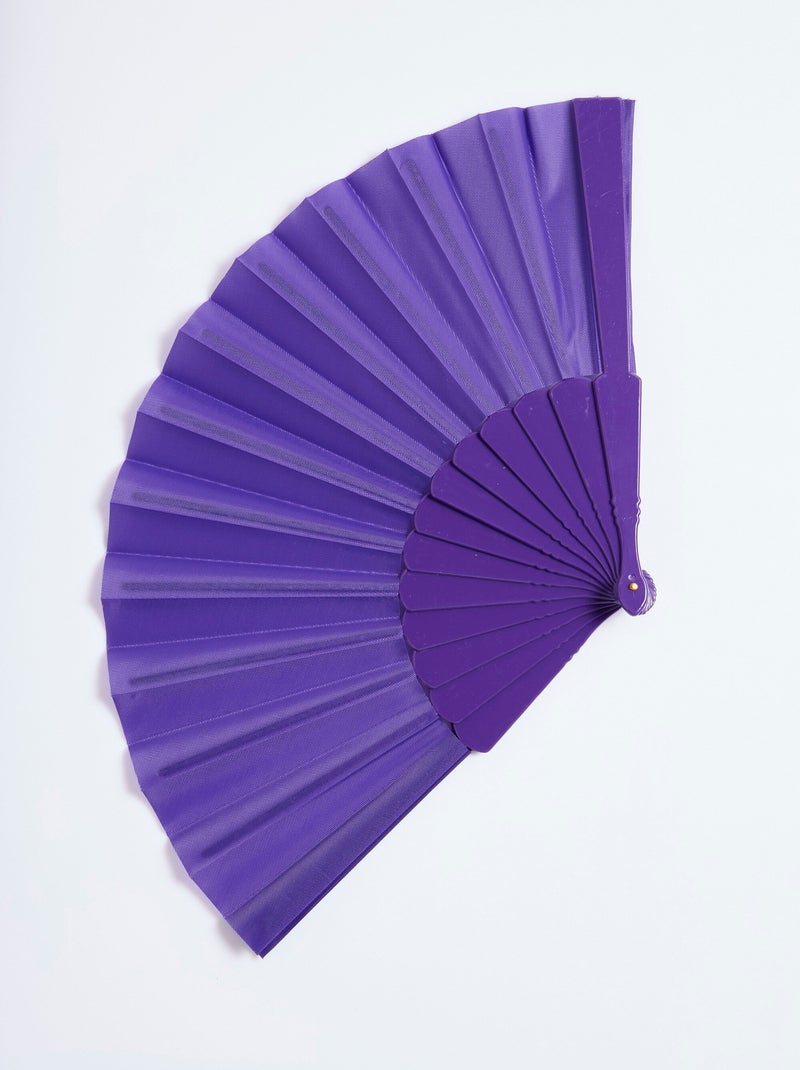 Éventail et pochette organza Violet - Kiabi